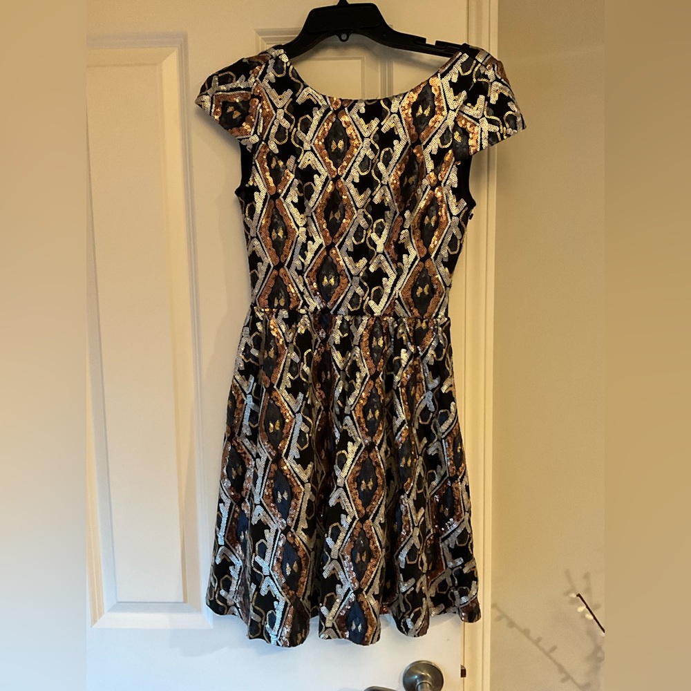 Speechless Elegant Sequin Patterned Dress Size 3 - image 1